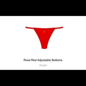 Boutine la Rose Red Adjustable Bottoms